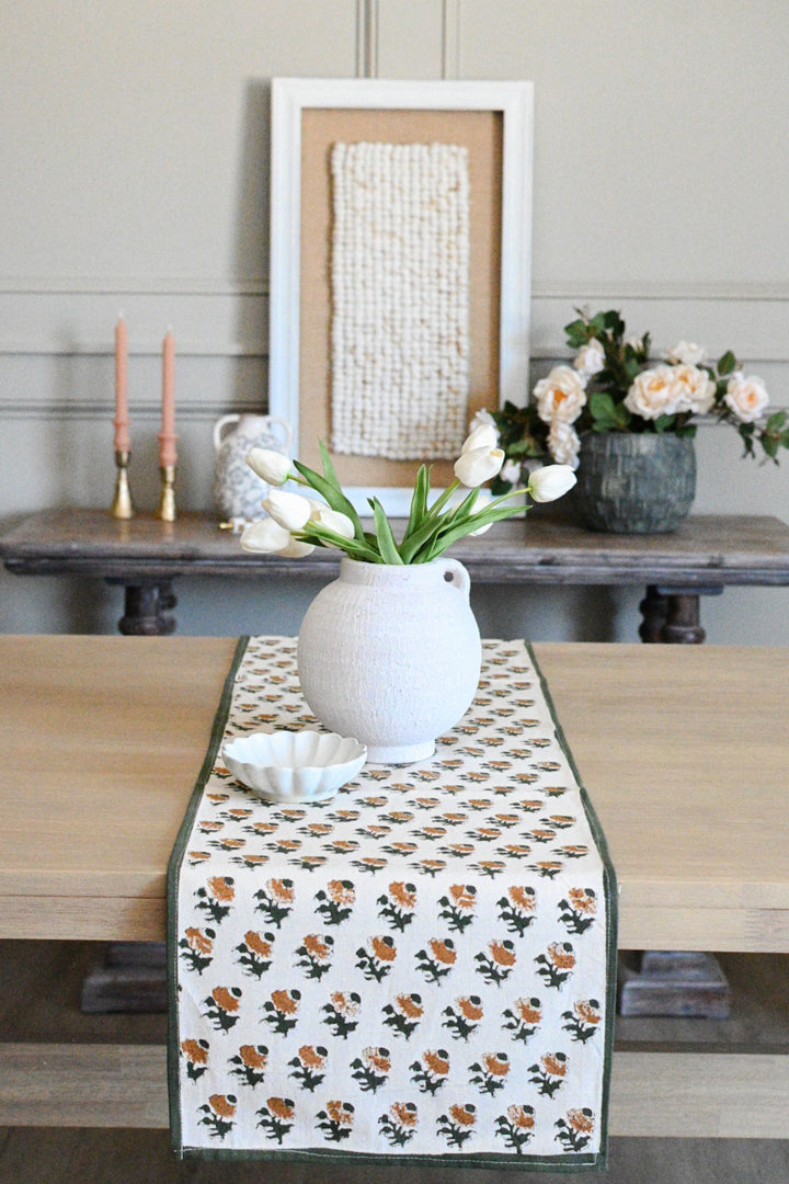 Nikki Block Print Table Runner