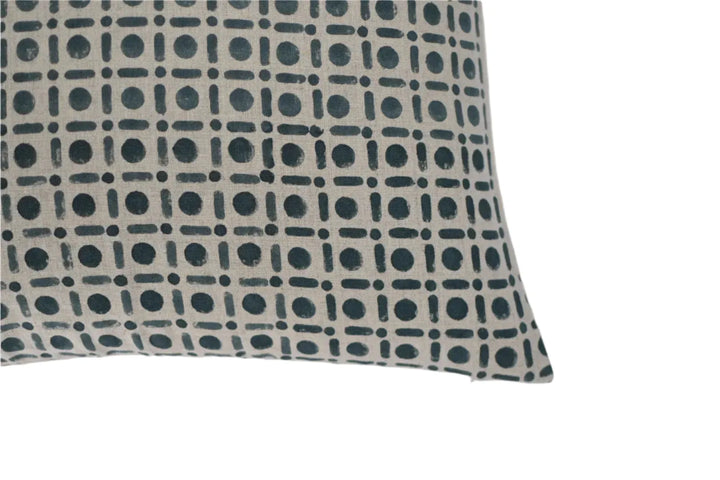 Liam Block Print Pillow Cover - Maple Village Lane