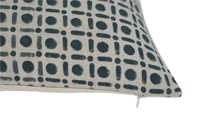 Liam Block Print Pillow Cover - Maple Village Lane