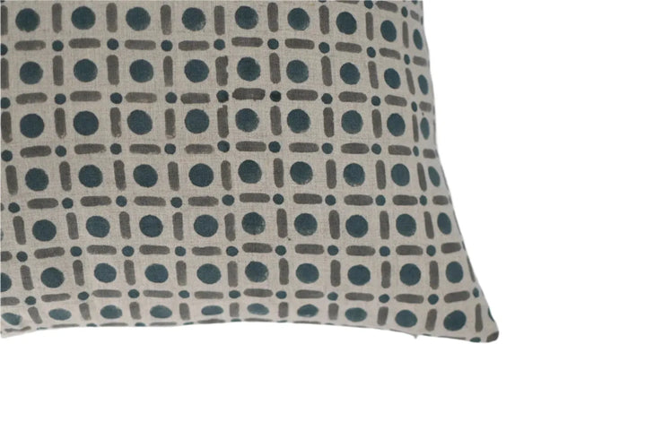 Levi Block Print Pillow Cover - Maple Village Lane