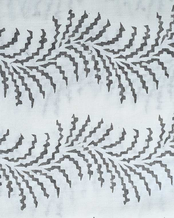 Gray Flower Print Cotton Fabric, Sewing Fabric, Dressmaking banyans Fabric, Indian Fabric By The Yard, Craft Fabric, Upholstery Fabric - Maple Village Lane