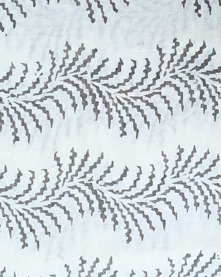 Gray Flower Print Cotton Fabric, Sewing Fabric, Dressmaking banyans Fabric, Indian Fabric By The Yard, Craft Fabric, Upholstery Fabric - Maple Village Lane