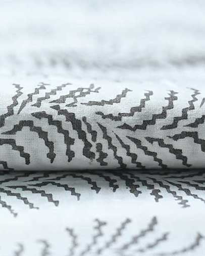 Gray Flower Print Cotton Fabric, Sewing Fabric, Dressmaking banyans Fabric, Indian Fabric By The Yard, Craft Fabric, Upholstery Fabric - Maple Village Lane