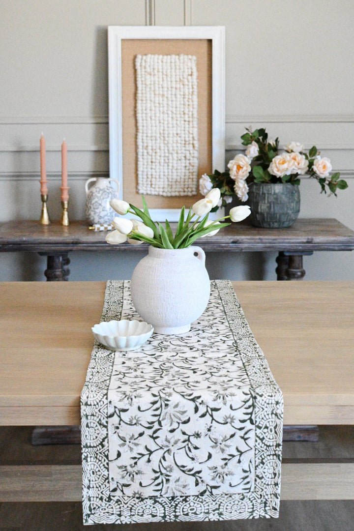 Rachel Block Print Table Runner