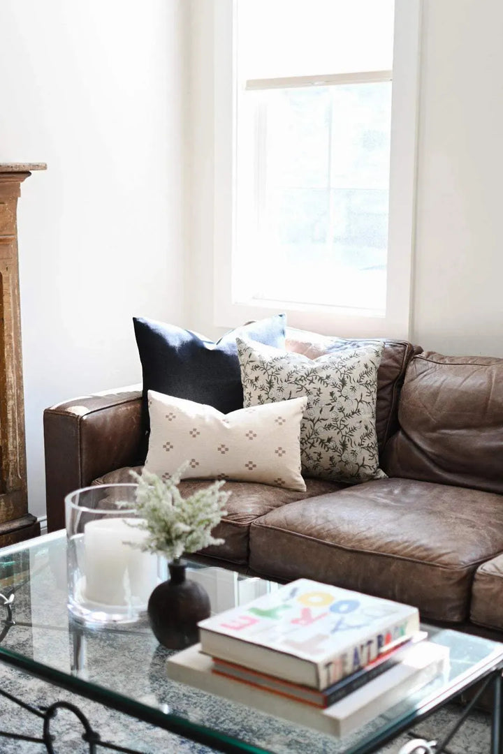 Olivia Block Print Pillow Cover - Maple Village Lane