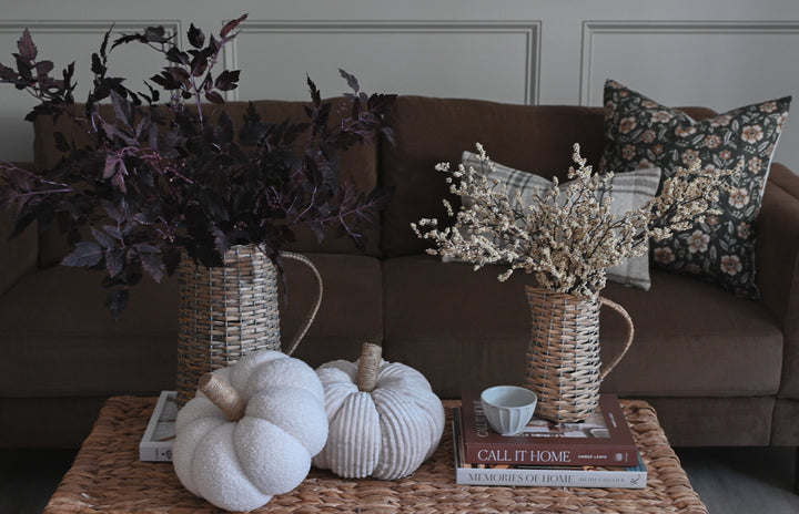 Wicker Pitcher Vase