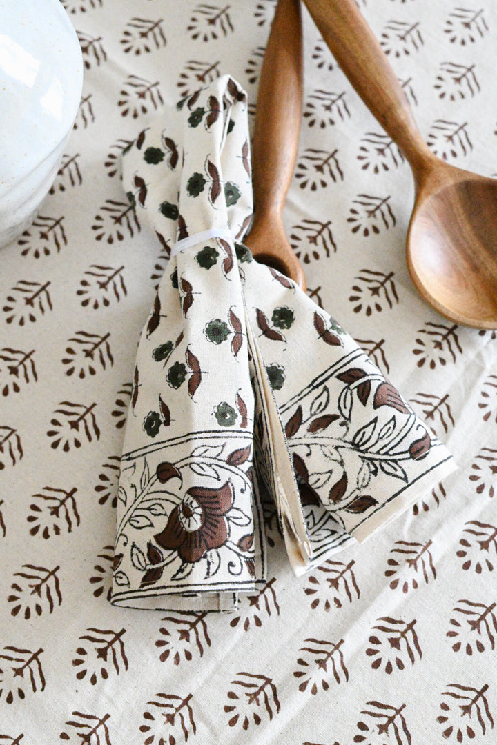 Idalia Block Print Cloth Napkins