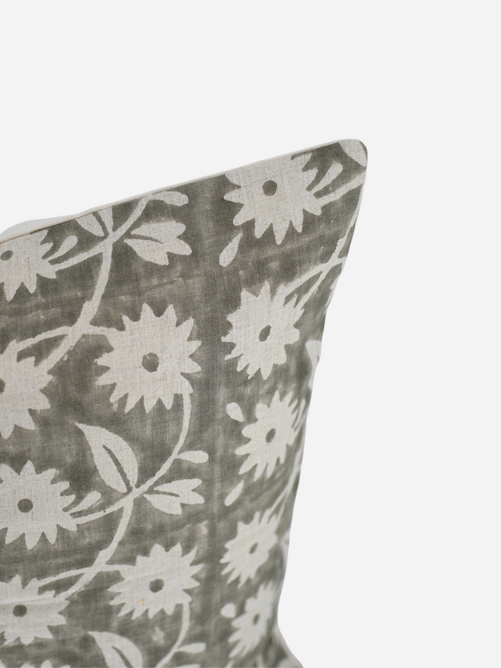 Handmade Kendall Block Print Pillow