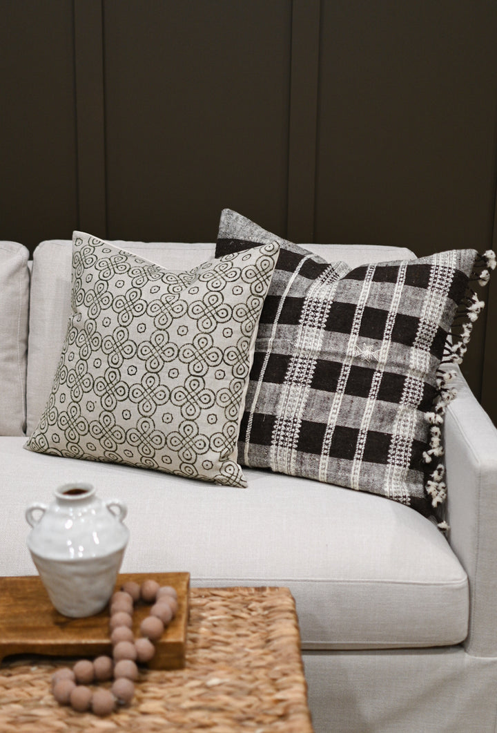 Lauren Block Print Cushion Cover