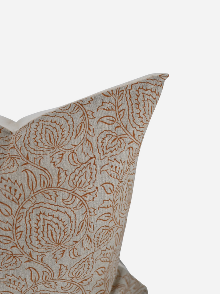 Nate Block Print Pillow Cover - Side