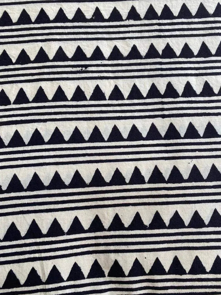 Indian Cotton Block Print Fabric by the Yard -Sewing and Quilting Fabric - Maple Village Lane
