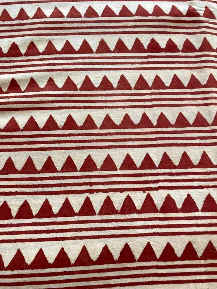 Indian Cotton Block Print Fabric by the Yard -Sewing and Quilting Fabric - Maple Village Lane