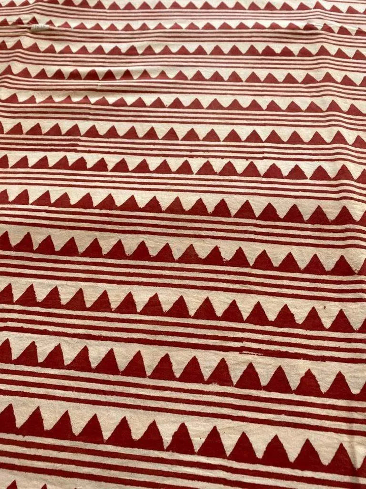 Indian Cotton Block Print Fabric by the Yard -Sewing and Quilting Fabric - Maple Village Lane