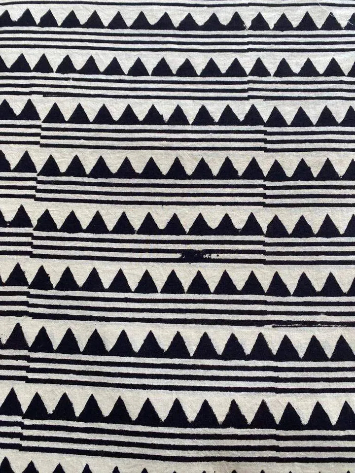 Indian Cotton Block Print Fabric by the Yard -Sewing and Quilting Fabric - Maple Village Lane