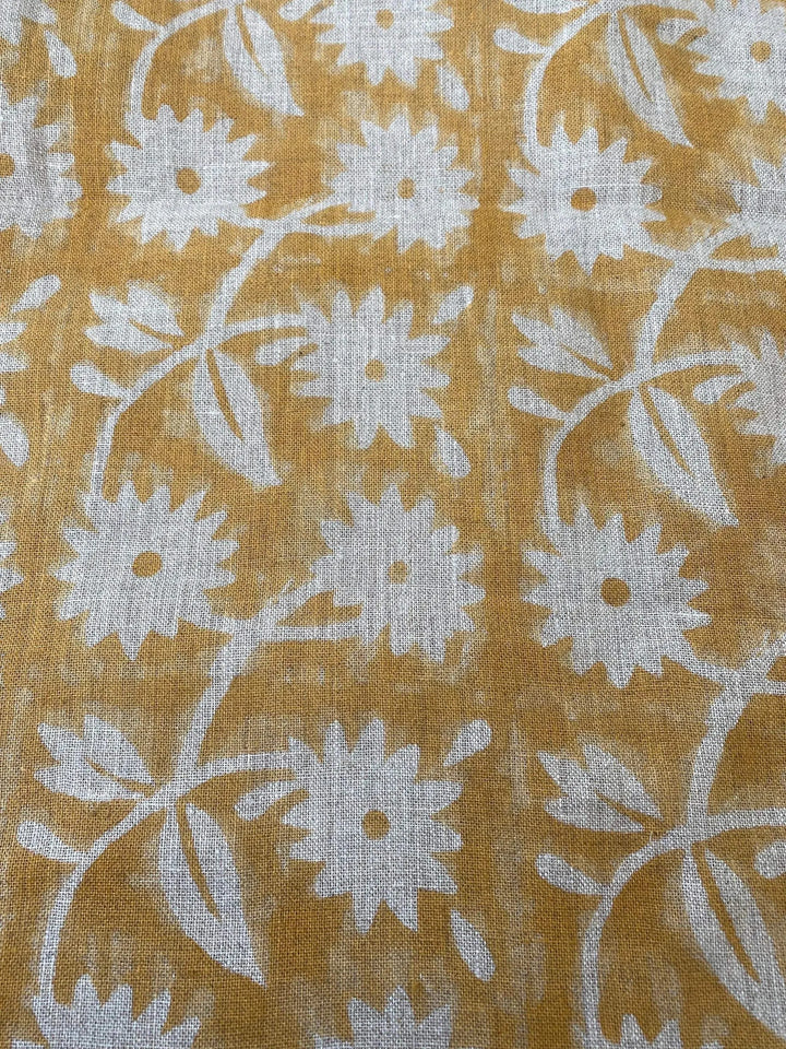 ALOFSH || Indian Hand Block Print Linen Fabric For Interior Design - Maple Village Lane