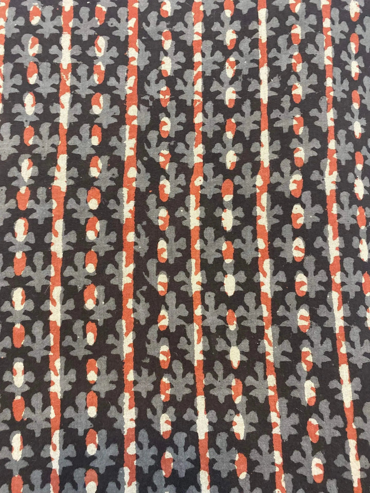 Beautiful Hand Block Printed Fabric, Cotton Fabric, Indian Fabric, fabric by yard, Block Printed Cotton womens clothing - Maple Village Lane