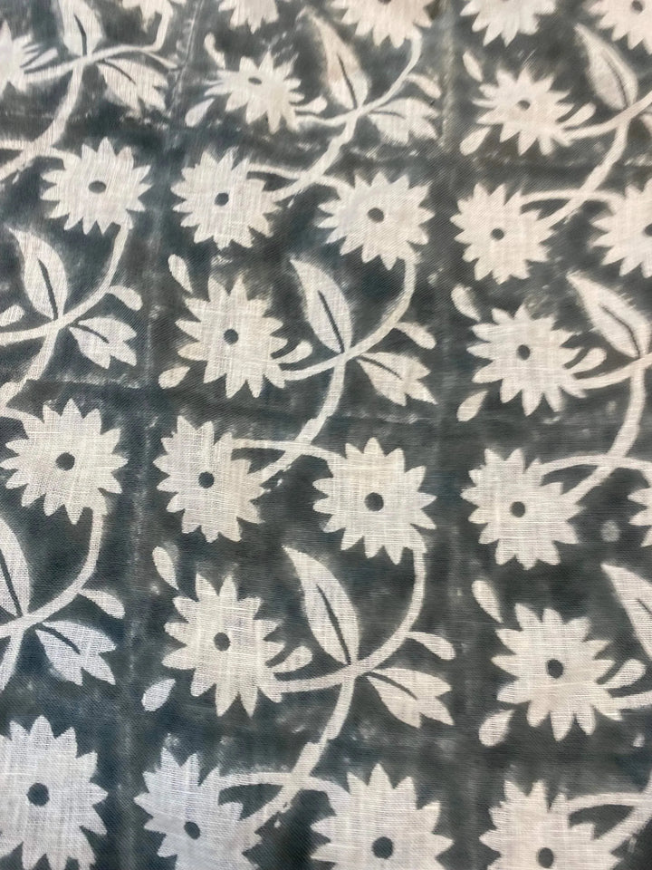 ALOFSH || Indian Hand Block Print Linen Fabric For Interior Design - Maple Village Lane