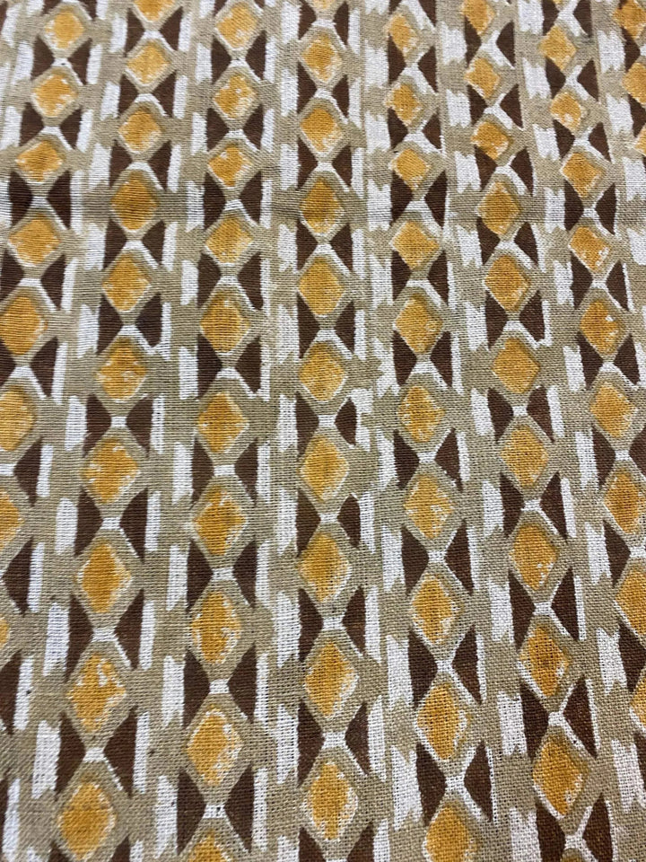 Linen fabric, Fabric by yard, Hand printed fabric, Block Print Fabric, Indian Fabric