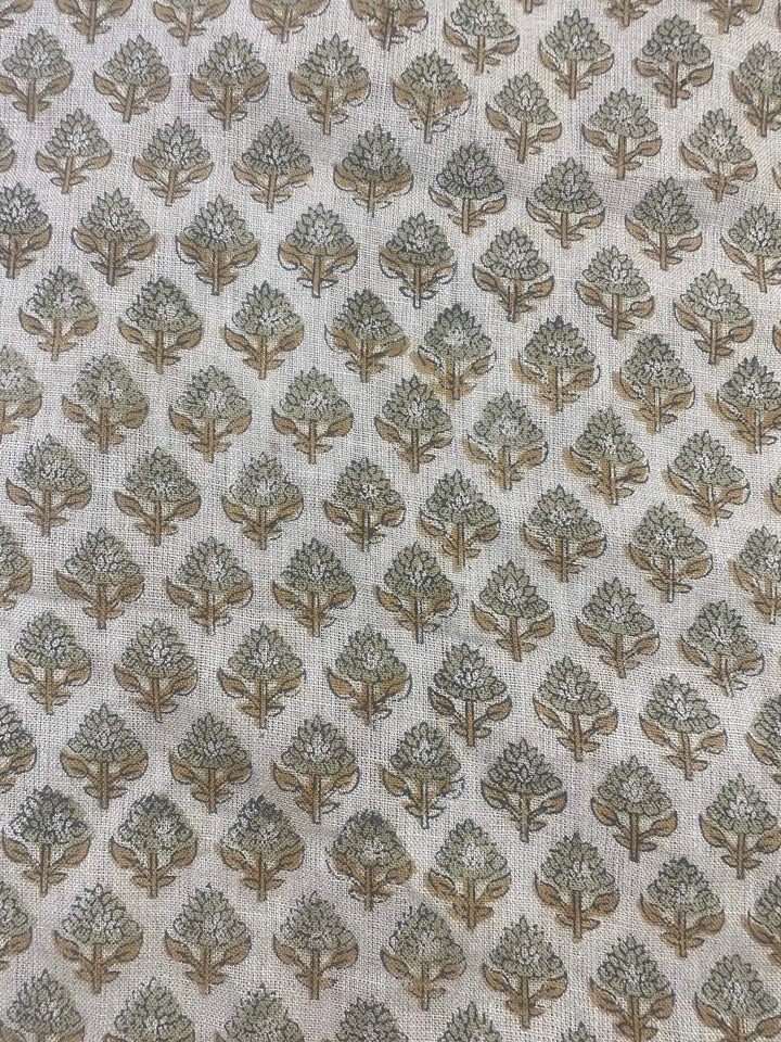 Linen fabric, Fabric by yard, Hand printed fabric, Block Print Fabric, Indian Fabric