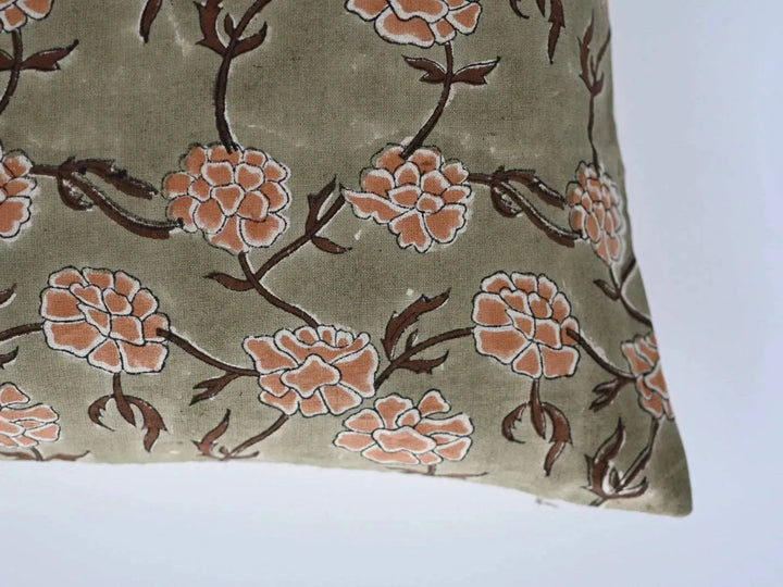 Hazel Block Print Pillow Cover - Maple Village Lane