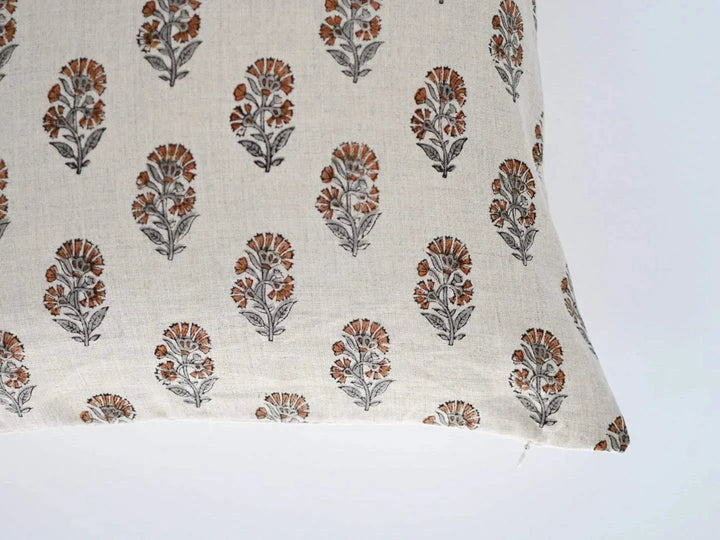 Edwin Block Print Pillow Cover - Maple Village Lane