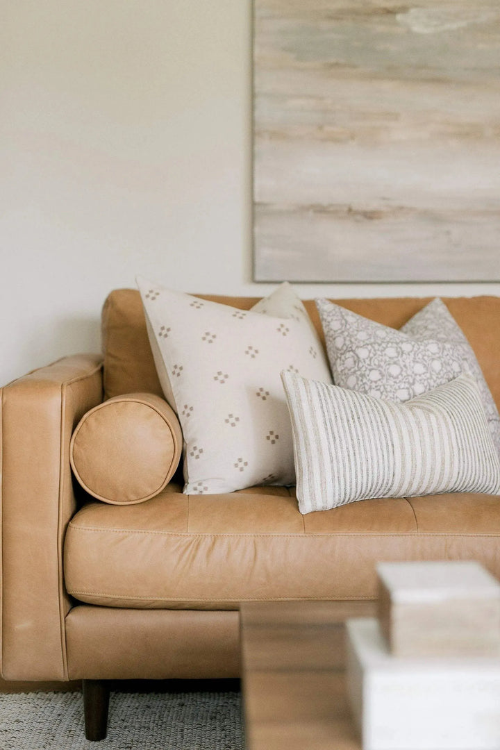 Olivia Block Print Pillow Cover - Maple Village Lane
