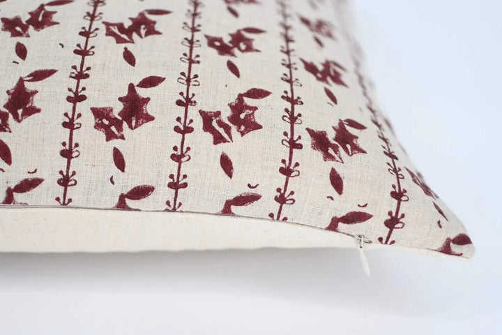 William Block Print Pillow Cover - Maple Village Lane