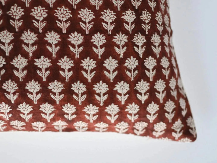 Harriet Block Print Pillow Cover - Maple Village Lane