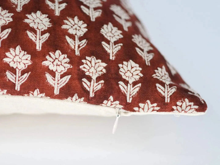 Harriet Block Print Pillow Cover - Maple Village Lane