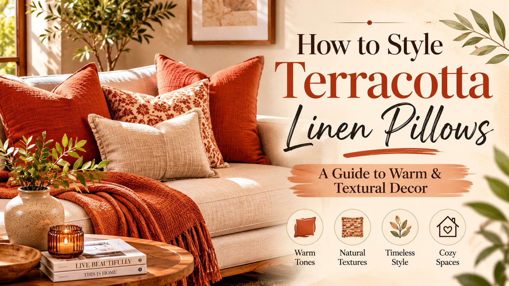 How to Style Terracotta Linen Pillows: A Guide to Warm & Textural Decor