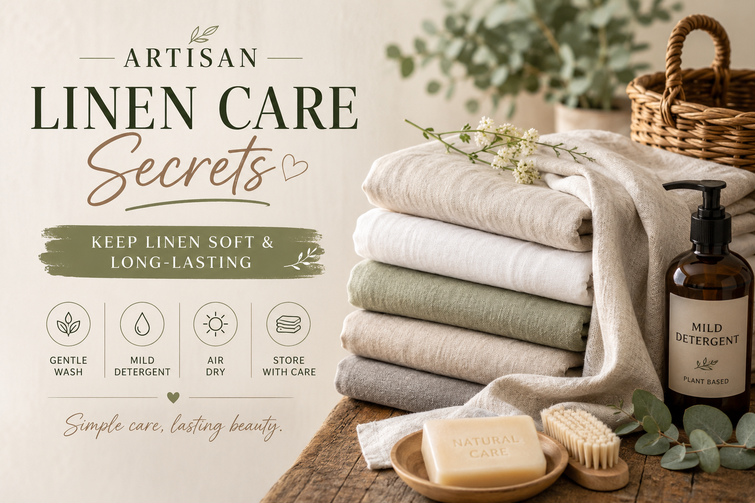 Artisan Linen Care Secrets: Keep Linen Soft & Long-Lasting