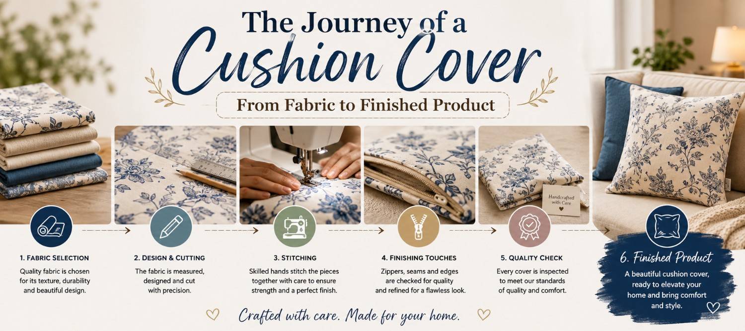 The Journey of a Cushion Cover: From Fabric to Finished Product