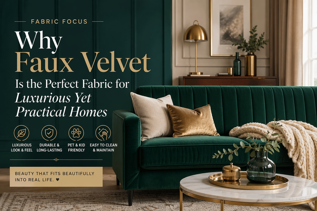 Why Faux Velvet Is the Perfect Fabric for Luxurious Yet Practical Homes