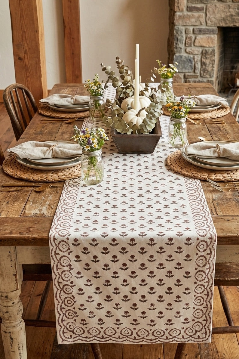 Hand Block Printed Table Runners