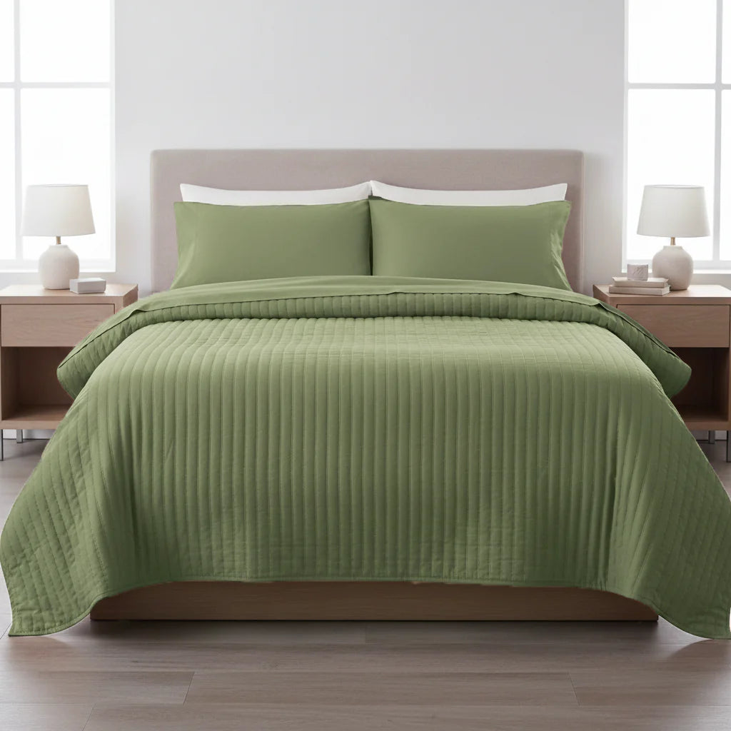 Solid Essentials Quilts | Hand-Stitched Textural Foundations
