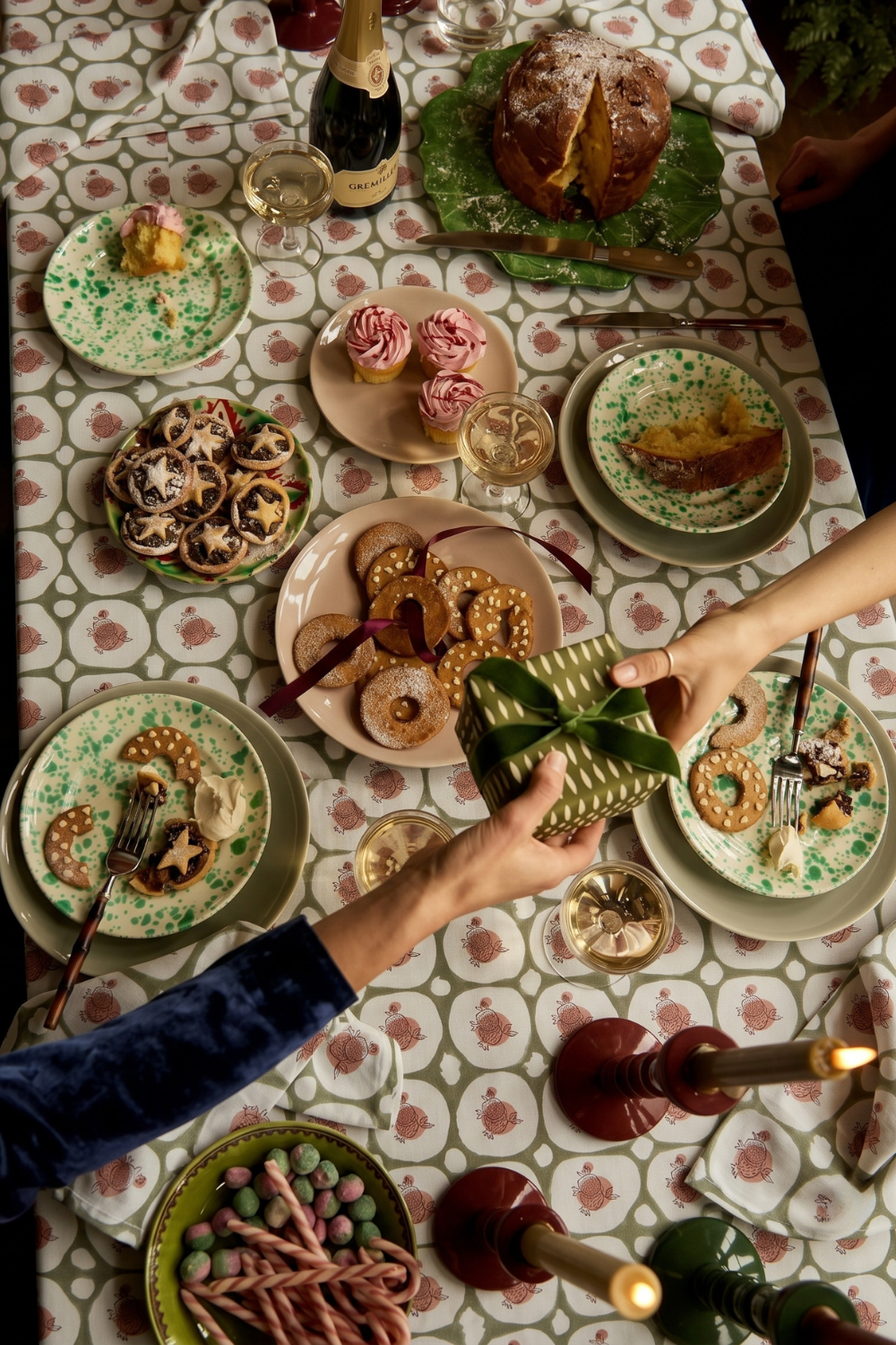 Thread To Form Christmas collection featuring holiday textiles for the home
