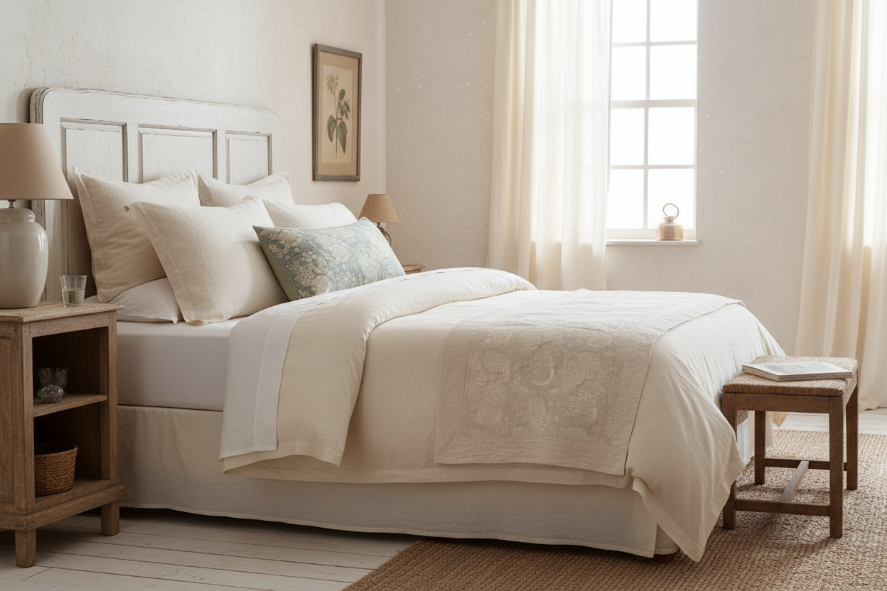 Brice Botanical Print Dusty Blue Pillow Cover Pillow Covers