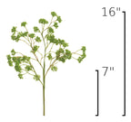16" Faux Soft Green Sedum Berry Stem