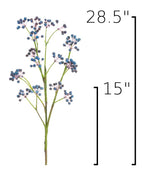 28.5" Faux Blue Berry Spray