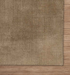 Tawny Hand-Loomed Wool Rug 4' X 6' Hand Loomed
