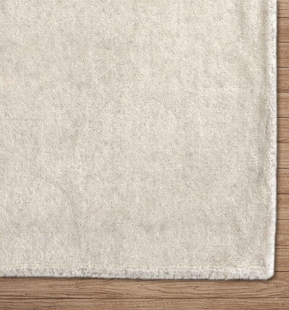 Frost White Hand-Loomed Wool Rug