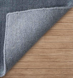 Denim Blue Hand-Loomed Wool Rug Hand Loomed