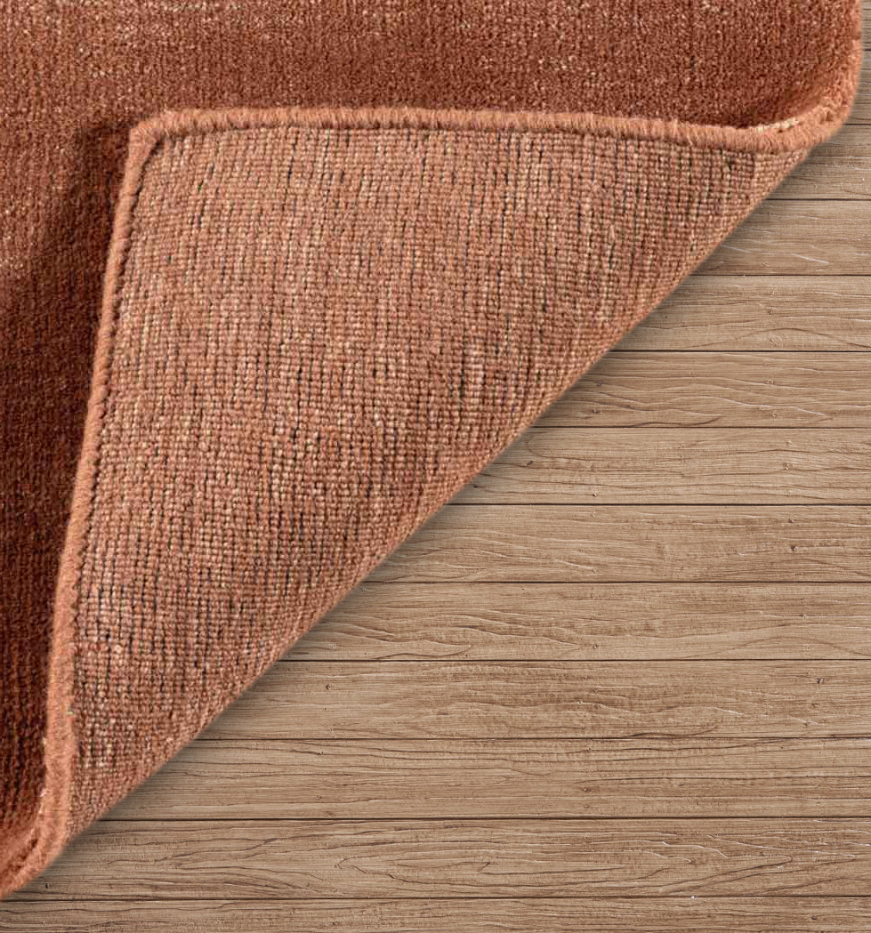Terracotta Hand-Loomed Wool Rug