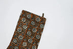 Earth Tones Floral Block Print Stocking Stockings