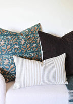 Sadie Botanical Print Deep Teal Pillow Cover Pillow Covers