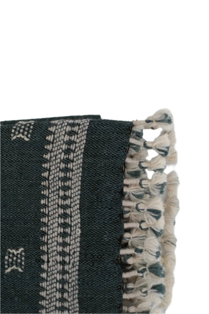 Bhujodi Table Runner - Dark Blue - Maple Village Lane