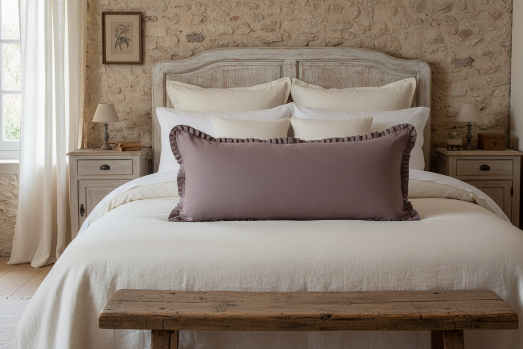 Vaughn Linen Dawn Pink Pillow Cover Pillow Covers