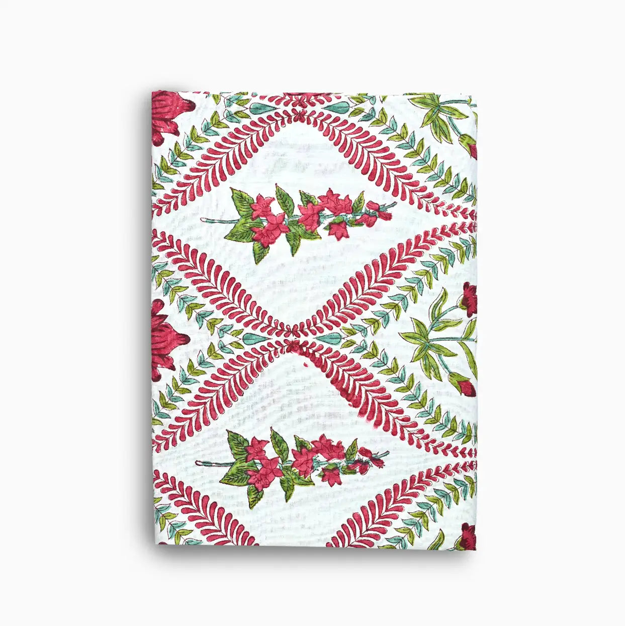 Daphne Floral Block Print Tablecloth