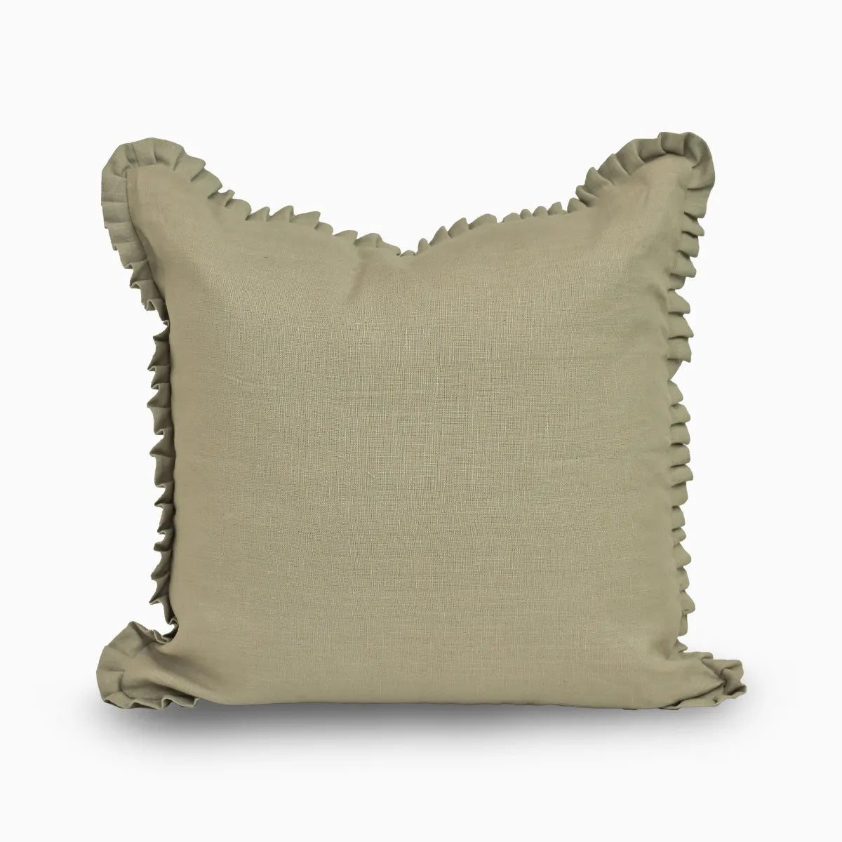 Hadley Linen Soft Sand Pillow Cover Ruffle Pillow Covers