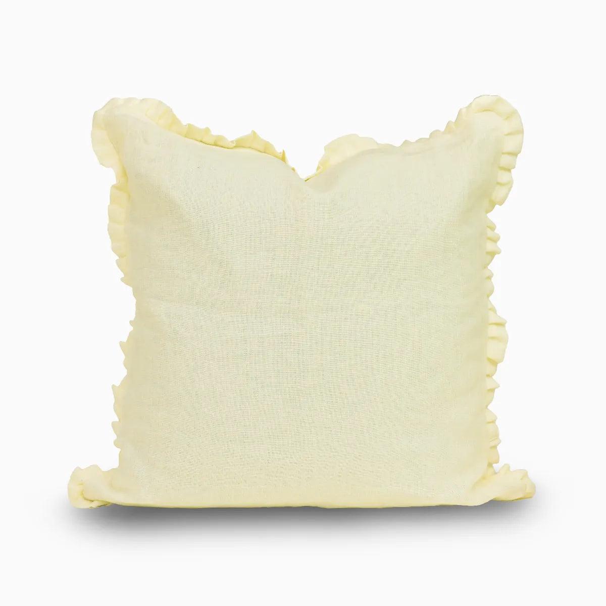 Keaton Linen Powder Blush Pillow Cover Ruffle Pillow Covers